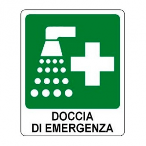segnaletica doccia di emergenza